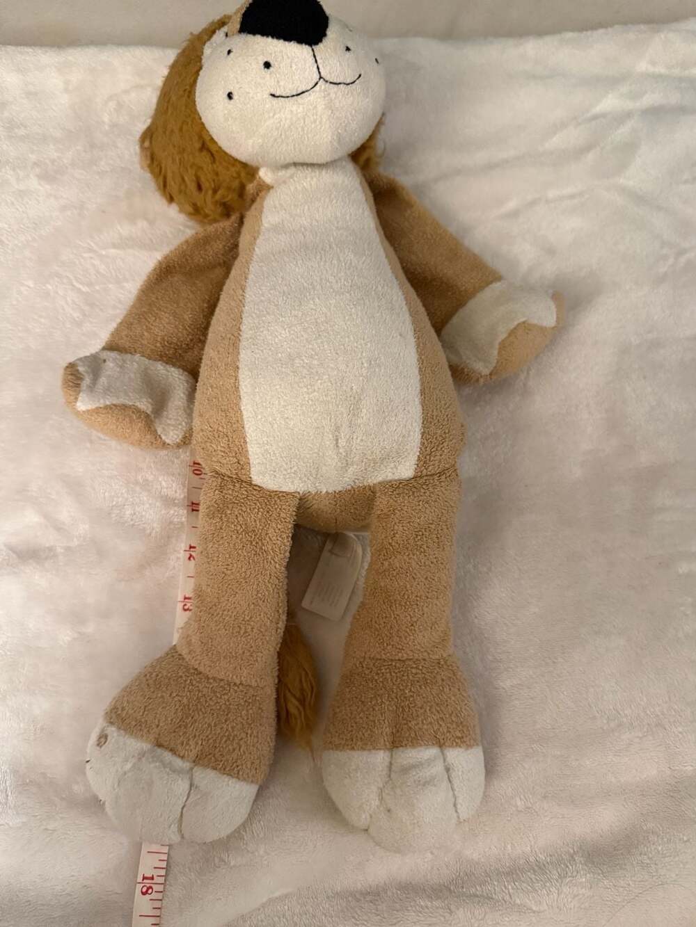 Animal Adventure Lion Plush Stuffed Animal 18 Inch Tan White